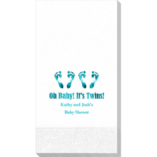 Seeing Double Twinkle Toes  Guest Towels